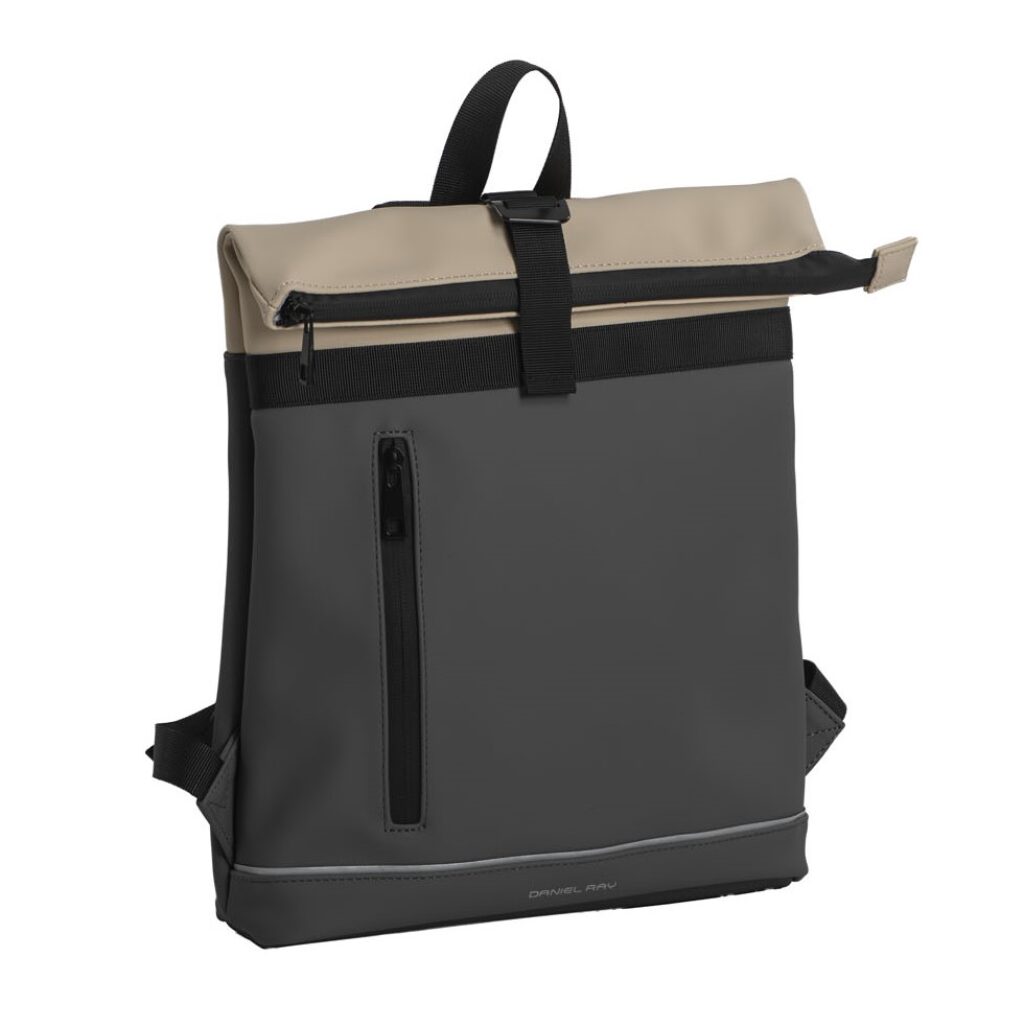Rolltop Rucksack Seattle grau-beige Rolltop Rucksack Seattle grau-beige