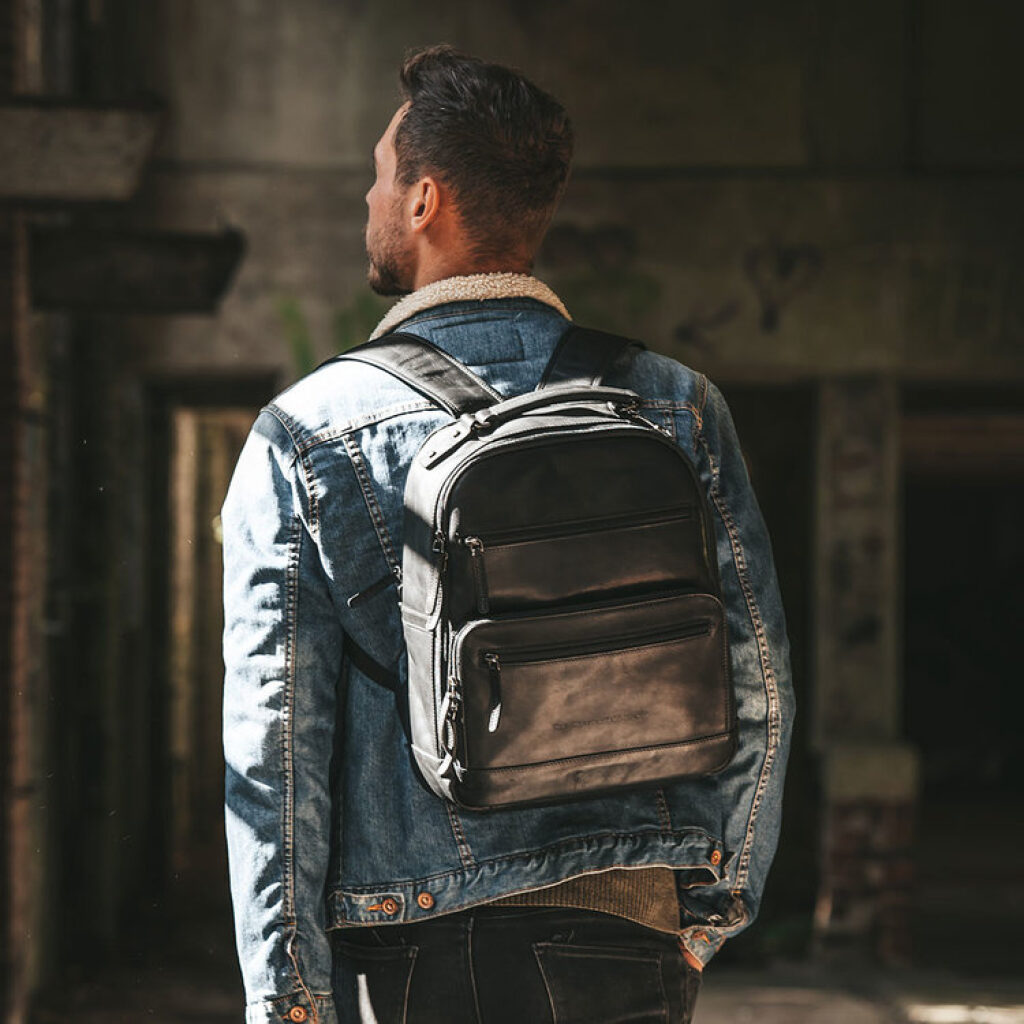 Lederrucksack Marek schwarz Lederrucksack Marek schwarz