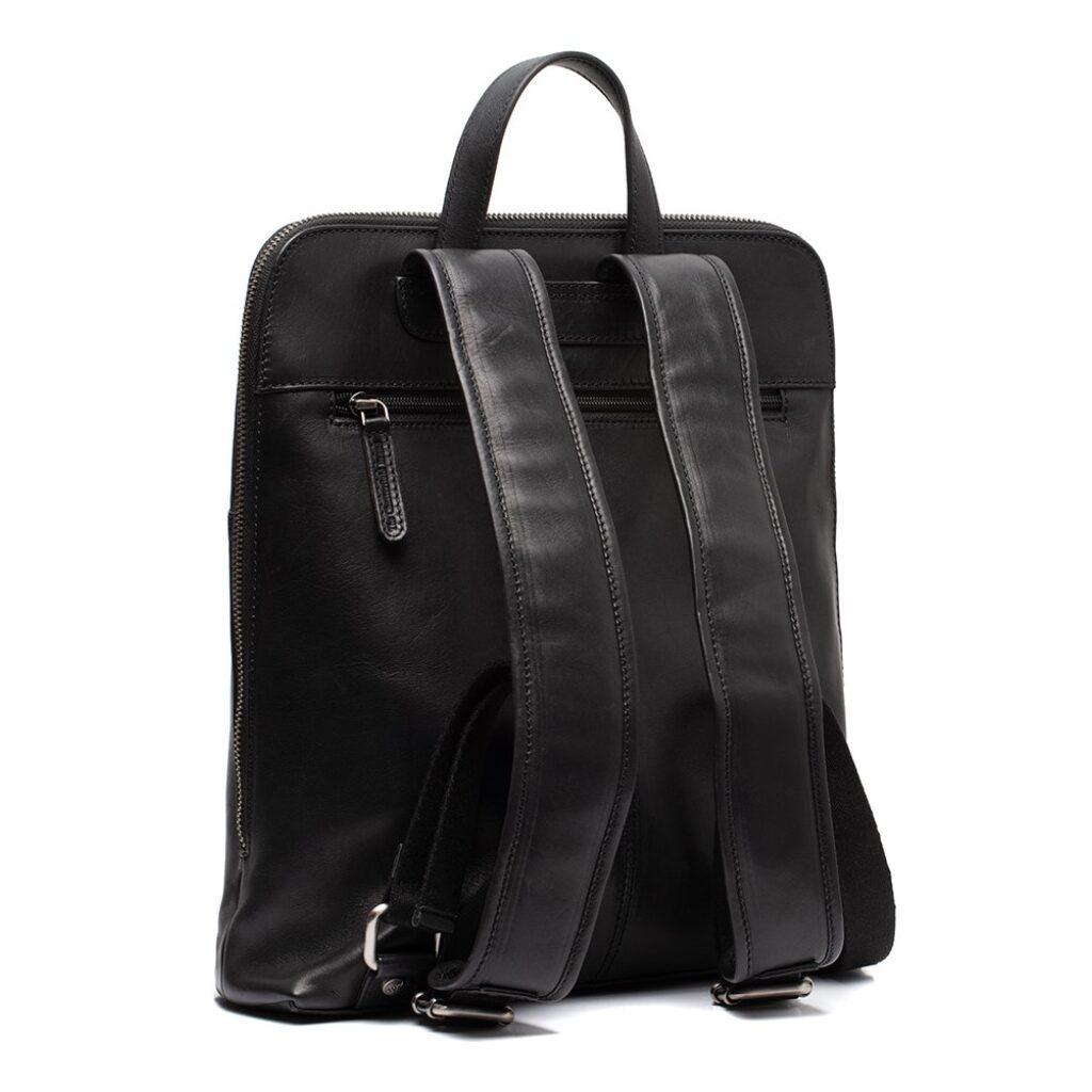 Lederrucksack Fornella für die Stadt schwarz Lederrucksack Fornella für die Stadt schwarz