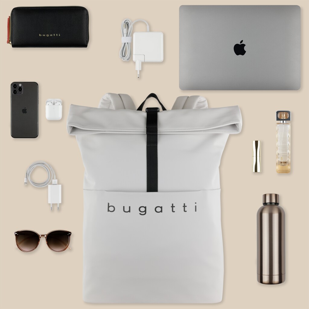 Bugatti Rolltop Rucksack Rina hellgrau, Feature-Bild