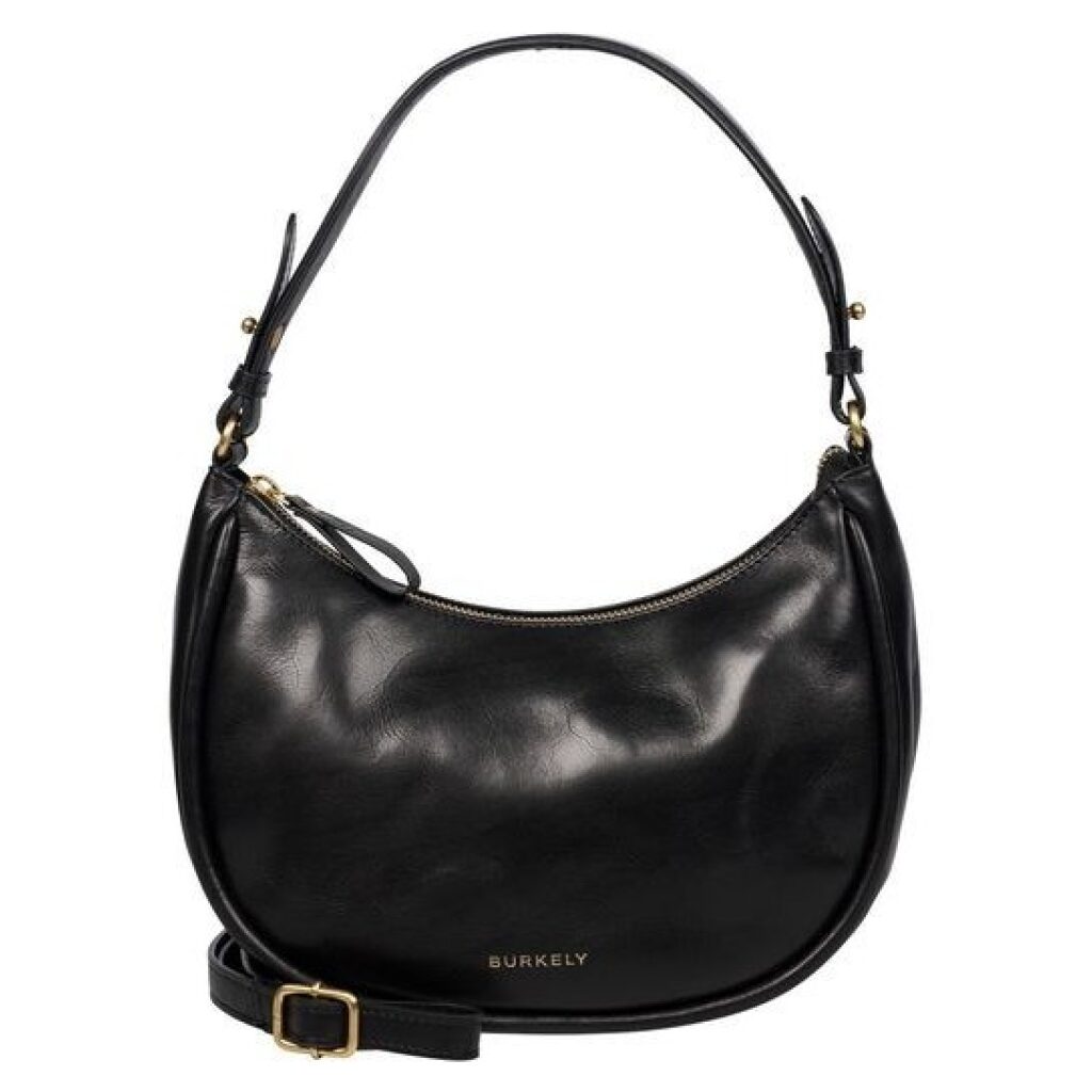 Leder Handtasche Vintage Veda schwarz