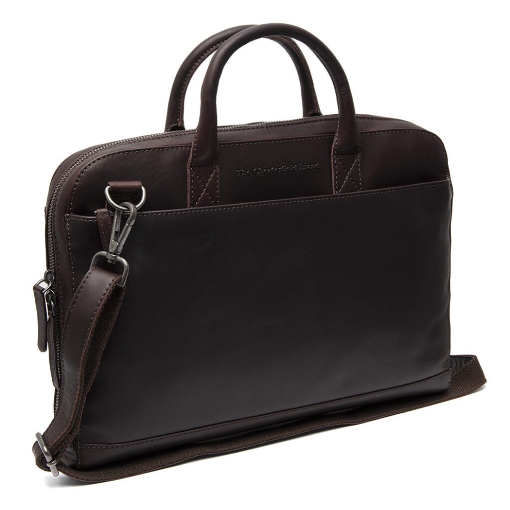 Leder Laptoptasche Tilbury braun