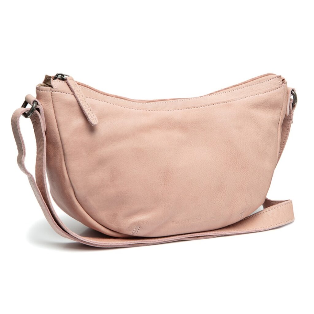 Leder Umhängetasche Clarita vintage-rose