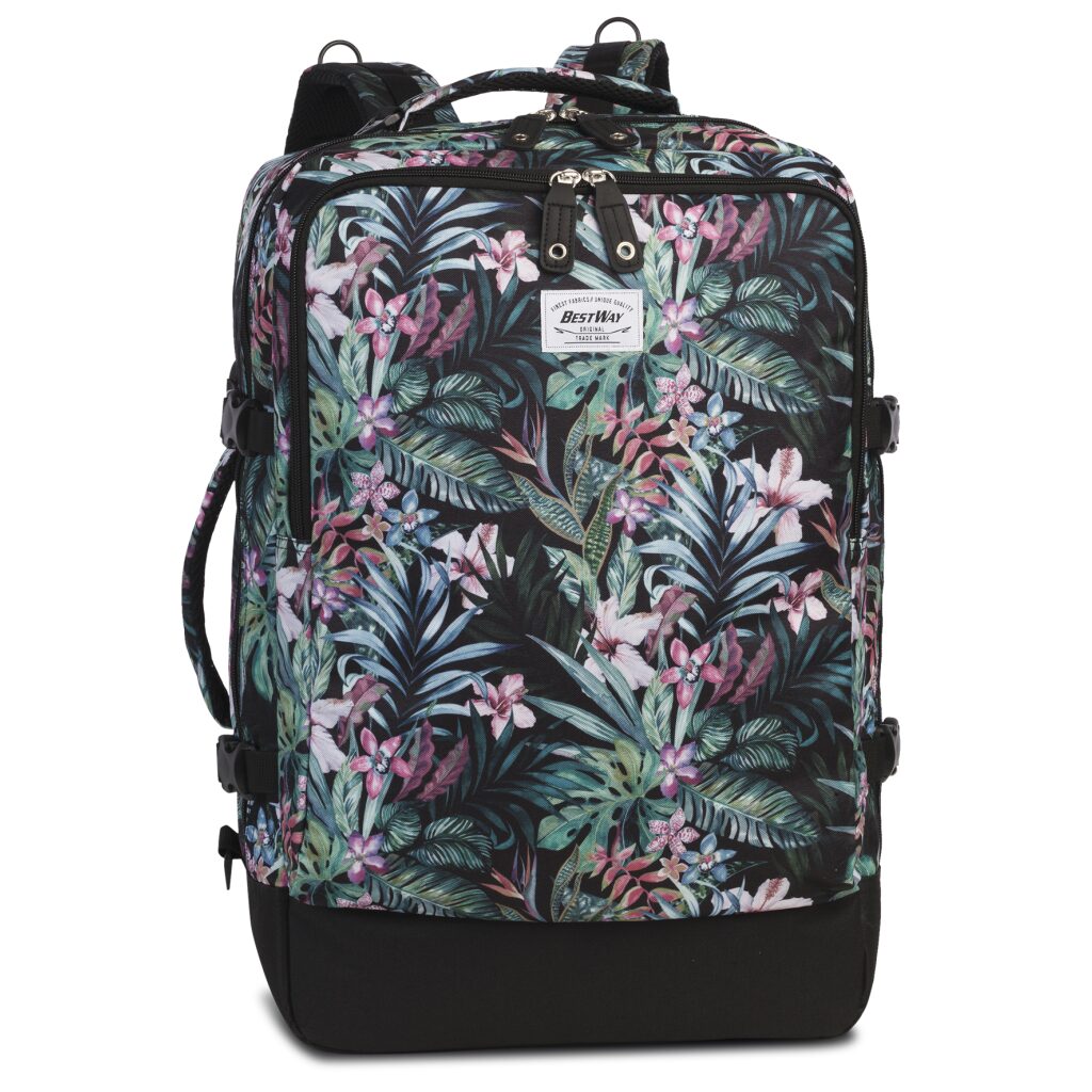 Rucksack Cabin Pro Print schwarz-bunt