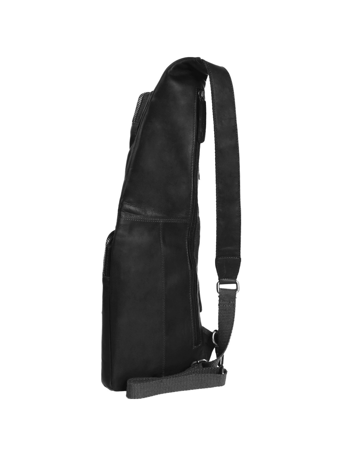 Leder Crossbody Umhängetasche Logan schwarz Leder Crossbody Umhängetasche Logan schwarz