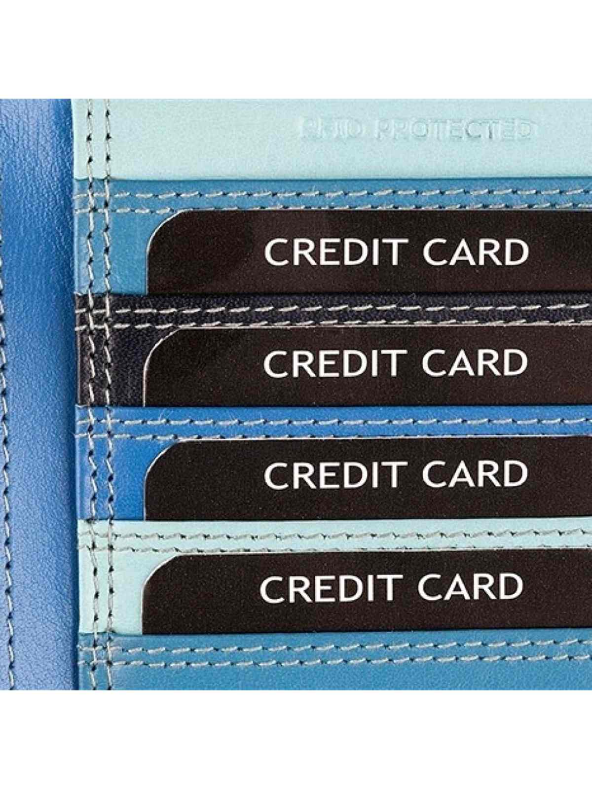 Patchi Ledergeldbörse Wallet L multicolor dunkelblau, Hauptbild 5