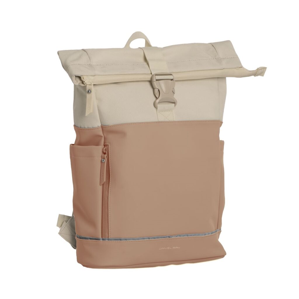 Daniel Ray Rolltop-Rucksack Pittsburgh für Notebook 15,6" beige-rosa, Feature-Bild Daniel Ray Rolltop-Rucksack Pittsburgh für Notebook 15,6" beige-rosa, Feature-Bild