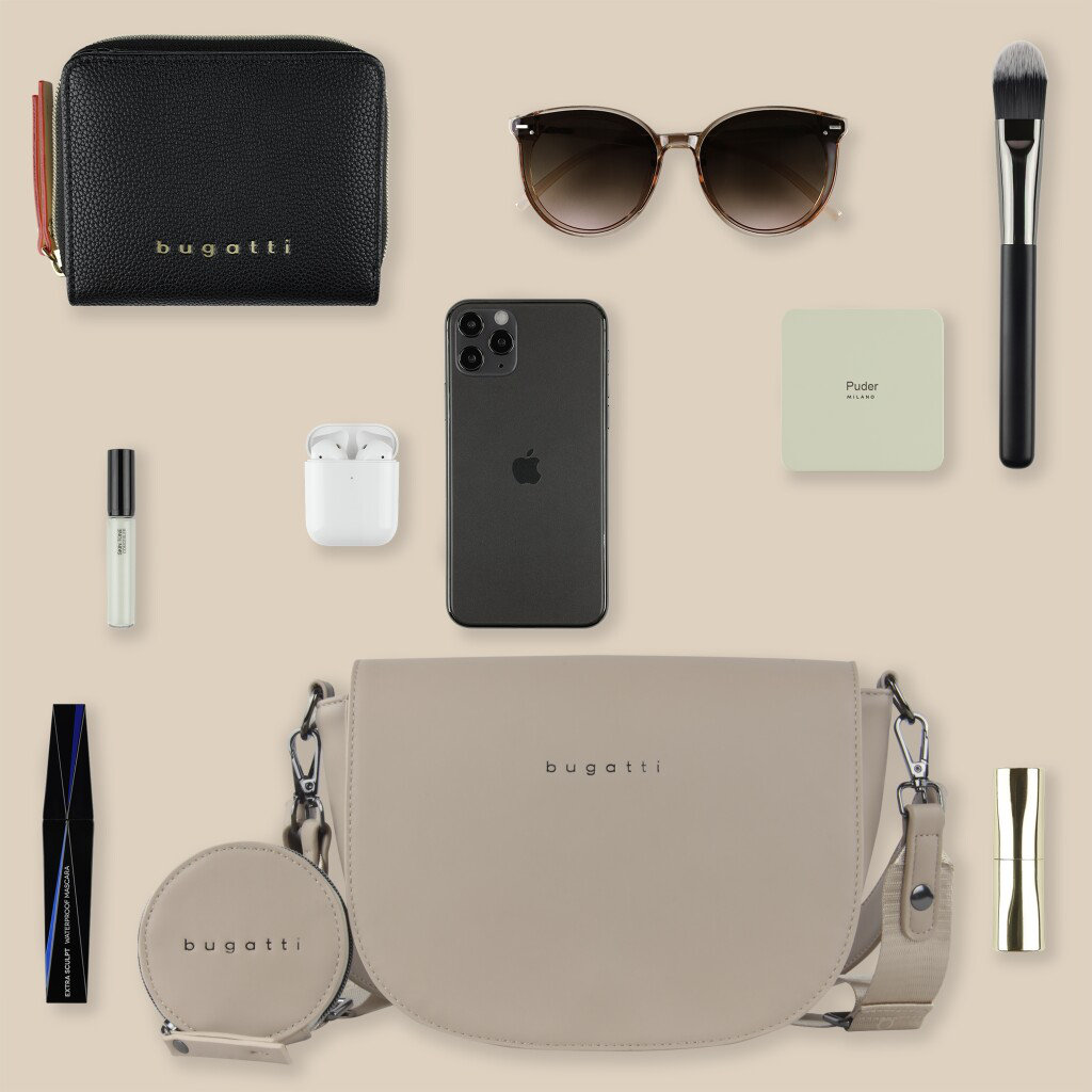 Bugatti Schultertasche M Almata sand, Feature-Bild