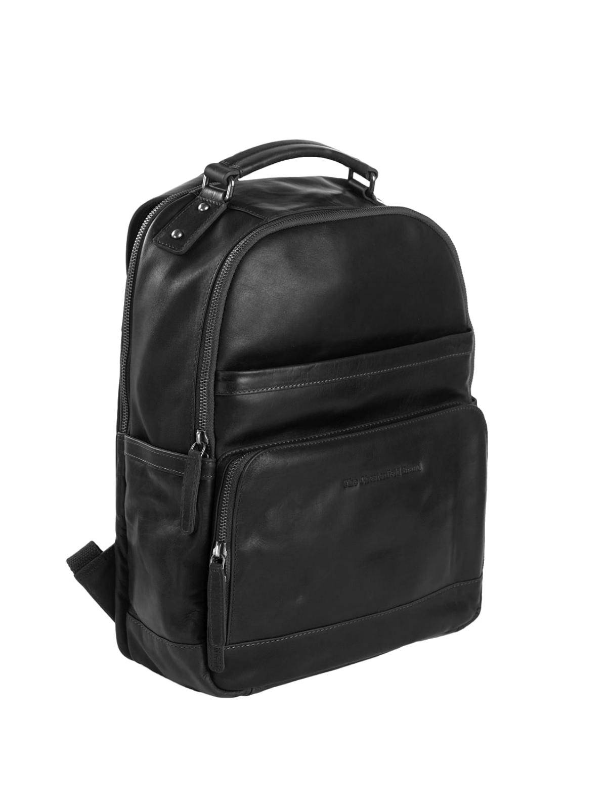 Lederrucksack Austin schwarz The Chesterfield Brand Lederrucksack Austin 14 zoll Modell C58.018431 Farbe schwarz Herren Vorderseite