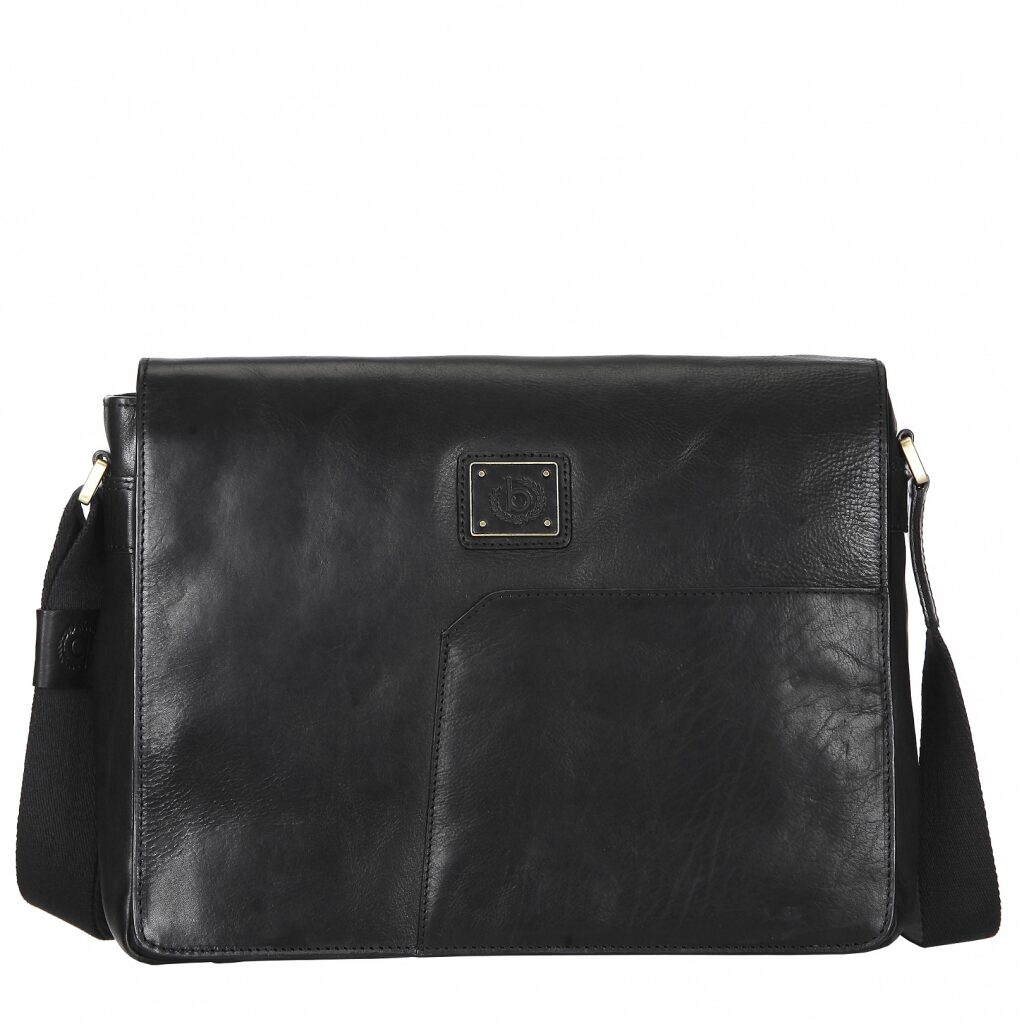 Leder Messenger-Tasche für Notebook Tocco schwarz Leder Messenger-Tasche für Notebook Tocco schwarz