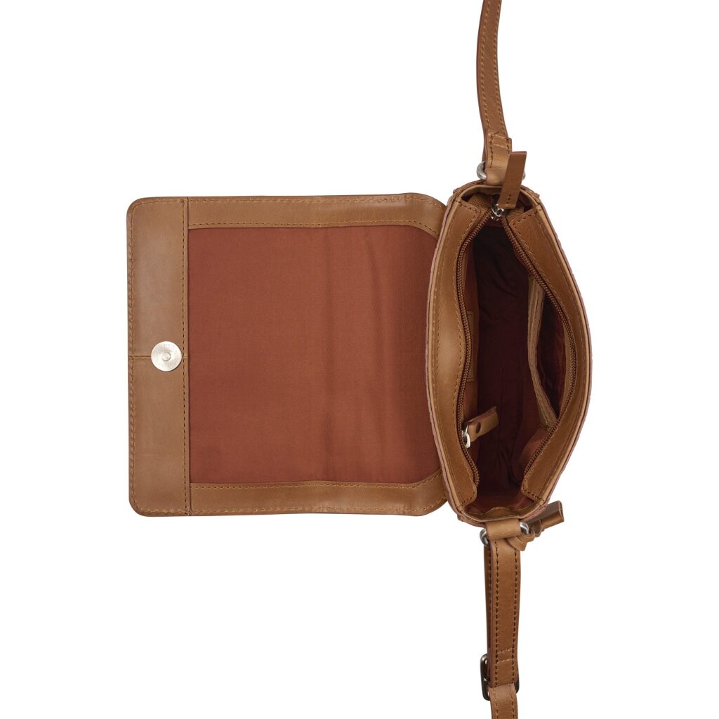 Burkely Damen-Crossbody-Tasche aus Leder Cool Colbie cognac, Hauptbild 3