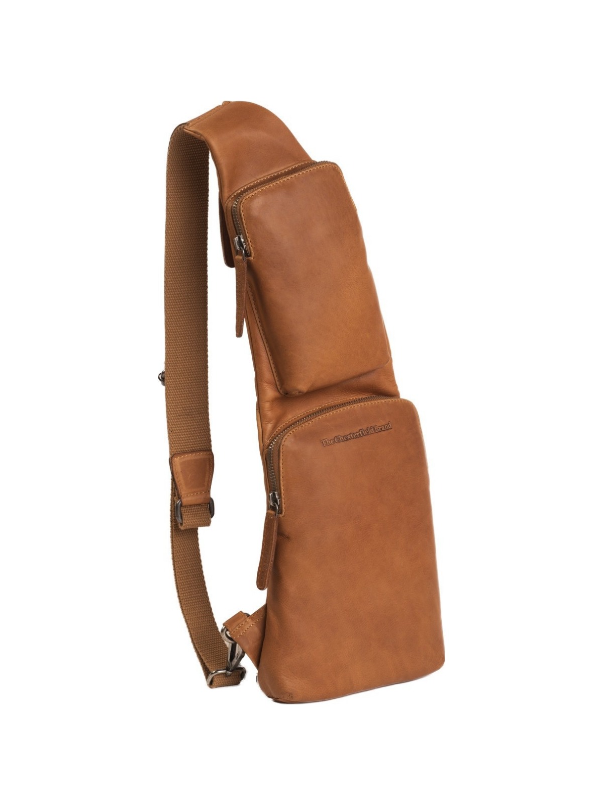 The Chesterfield Brand Leder Crossbody Umhängetasche Logan cognac, Vergrößern