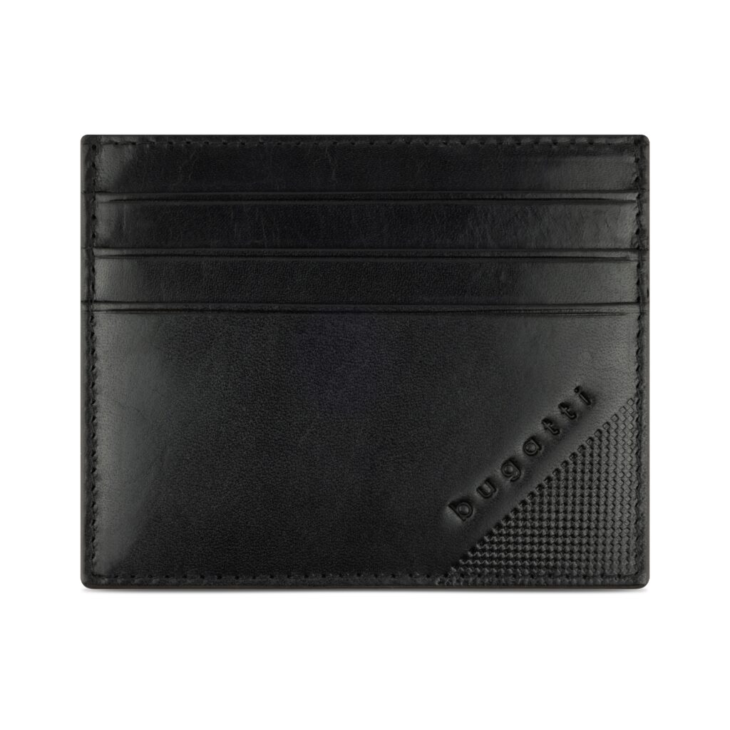 Leder Kartenbörse Nobile Card Case 49125001 schwarz